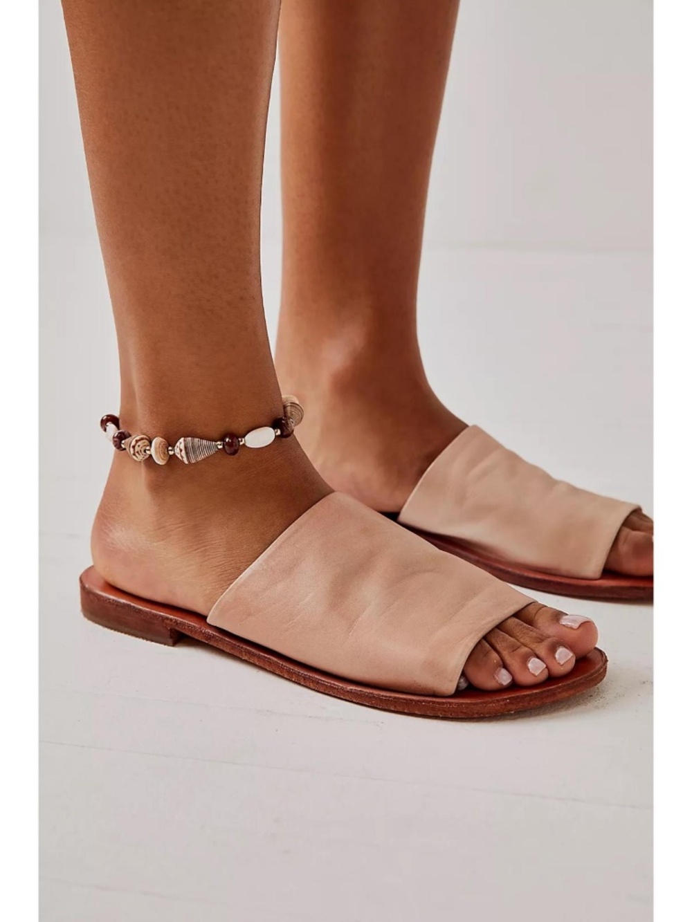 Free People Vicente Leather Slide Sandals